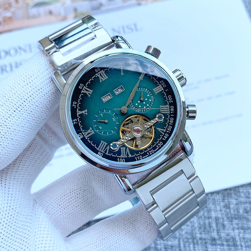 2021 New luxury mens watches Large flywheel Five stitches work automatic Mechanical watch designer high quality Top brand Steel strap Fashion Gift style one
2021 New luxury mens watches Large flywheel Five stitches work automatic Mechanical watch designer high quality Top brand Steel strap Fashion Gift style one