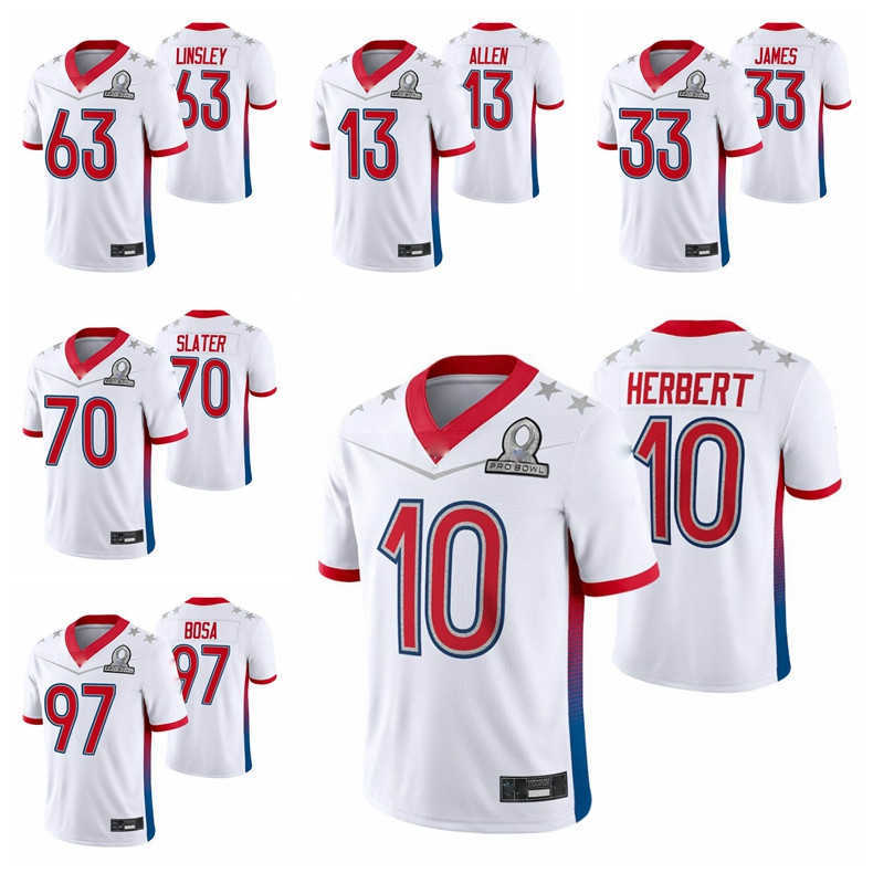 Los Angeles Men Charger 10 Justin Herbert 33 Derwin James 97 Joey Bosa Linsley Rashawn Slater Keenan Allen White Game 2022 AFC Pro Bowl
Los Angeles Men Charger 10 Justin Herbert 33 Derwin James 97 Joey Bosa Linsley Rashawn Slater Keenan Allen White Game 2022 AFC Pro Bowl