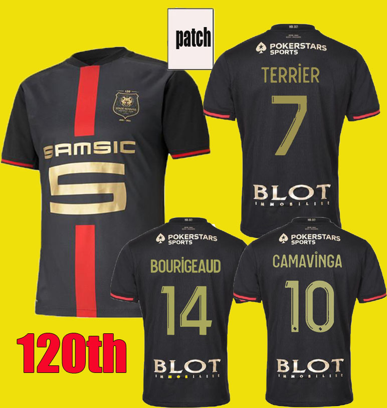 2020 21 Stade Rennais 120th Anniversary Kit CAMAVINGA GUIRASSY DOKU soccer jersey Rennes BOURIGEAUD HUNOU NZONZI TERRIER Football shirt, Black;yellow
2020 21 Stade Rennais 120th Anniversary Kit CAMAVINGA GUIRASSY DOKU soccer jersey Rennes BOURIGEAUD HUNOU NZONZI TERRIER Football shirt, Black;yellow