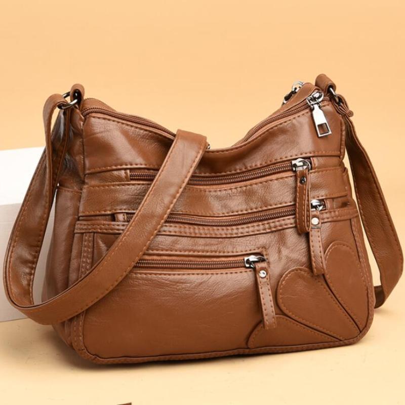 Evening Bags Washed Leather Women's Shoulder Multi-Layer Classic Crossbody Bag Luxury Designer Handbag And Purse Tote Women, Bronze
Evening Bags Washed Leather Women's Shoulder Multi-Layer Classic Crossbody Bag Luxury Designer Handbag And Purse Tote Women, Bronze