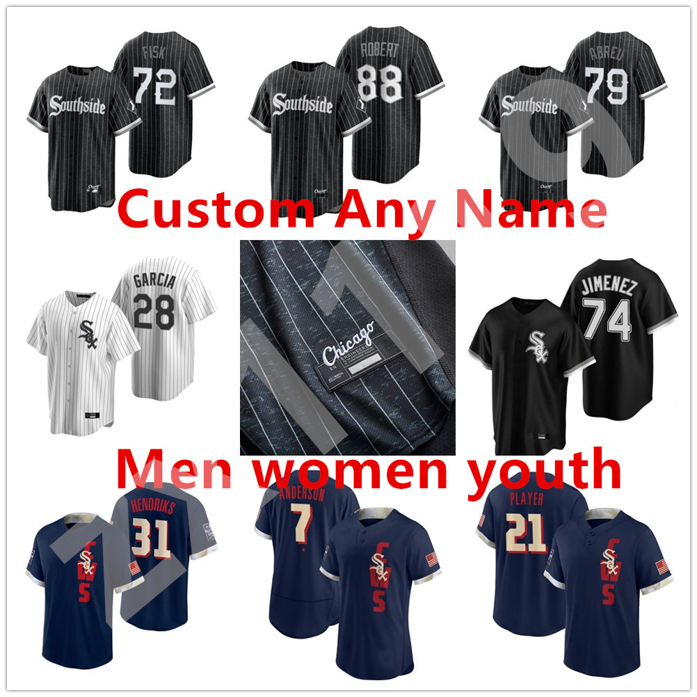 Chicago Tim Anderson White Sox 2021 City Connect Baseball Jerseys Yoan Moncada Jose Abreu Yermin Mercedes Nick Madrigal Eloy Jimenez Men Wom, Blue;black
Chicago Tim Anderson White Sox 2021 City Connect Baseball Jerseys Yoan Moncada Jose Abreu Yermin Mercedes Nick Madrigal Eloy Jimenez Men Wom, Blue;black