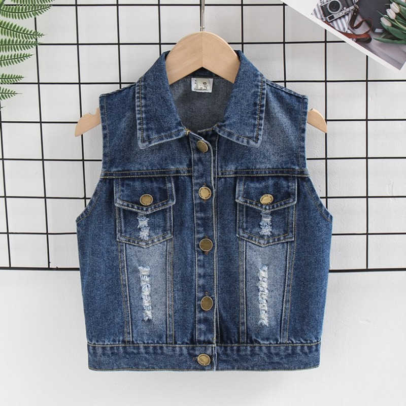 Autumn 3 4 6 8Years Children Jeans Outerwear Fashion Kids All Match Demi Vest Casual Holes Waistcoat For Boys Girls 210701, Navy bllue
Autumn 3 4 6 8Years Children Jeans Outerwear Fashion Kids All Match Demi Vest Casual Holes Waistcoat For Boys Girls 210701, Navy bllue