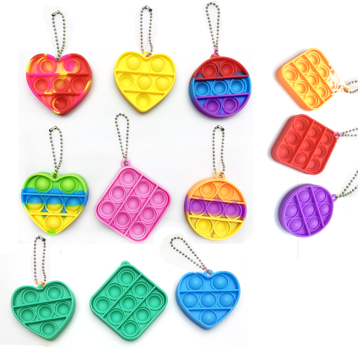 Push Bubble Fidget Toys Poppers Decompression Toy Fidgets key chain Anti Stress Board Pop Free Ship
Push Bubble Fidget Toys Poppers Decompression Toy Fidgets key chain Anti Stress Board Pop Free Ship