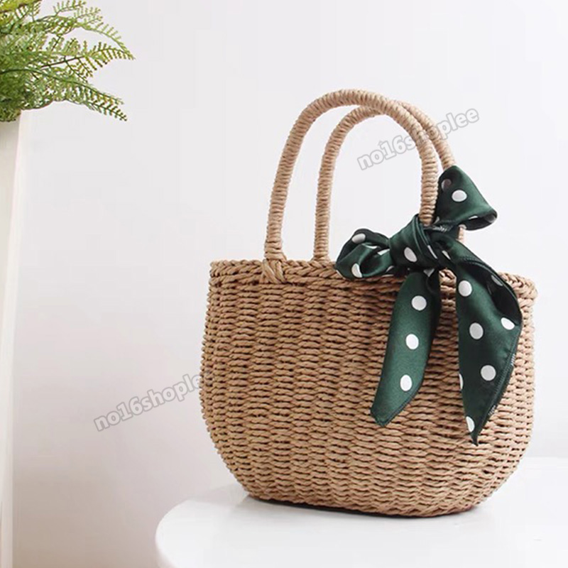 Fashion Vintage Handbags Women Luxury Classic Woven Bags Straw Ladies Travel Travel Tote Bag With Silk Scarf
Fashion Vintage Handbags Women Luxury Classic Woven Bags Straw Ladies Travel Travel Tote Bag With Silk Scarf
