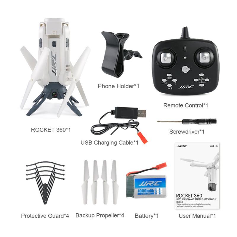 

JJR/C H51 RC Helicopter Rocket-like 360 WIFI FPV Selfie Elfie Drone with Camera HD 720P Altitude Hold RC Quadcopter Toys Gift