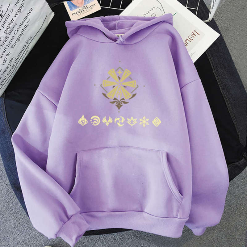 Kawaii Genshin Impact Hoodies Women Korea Hoodie Graphic Streetwear Spring Autumn Casual Unisex Men Harajuku Anime Sweatshirt 210927