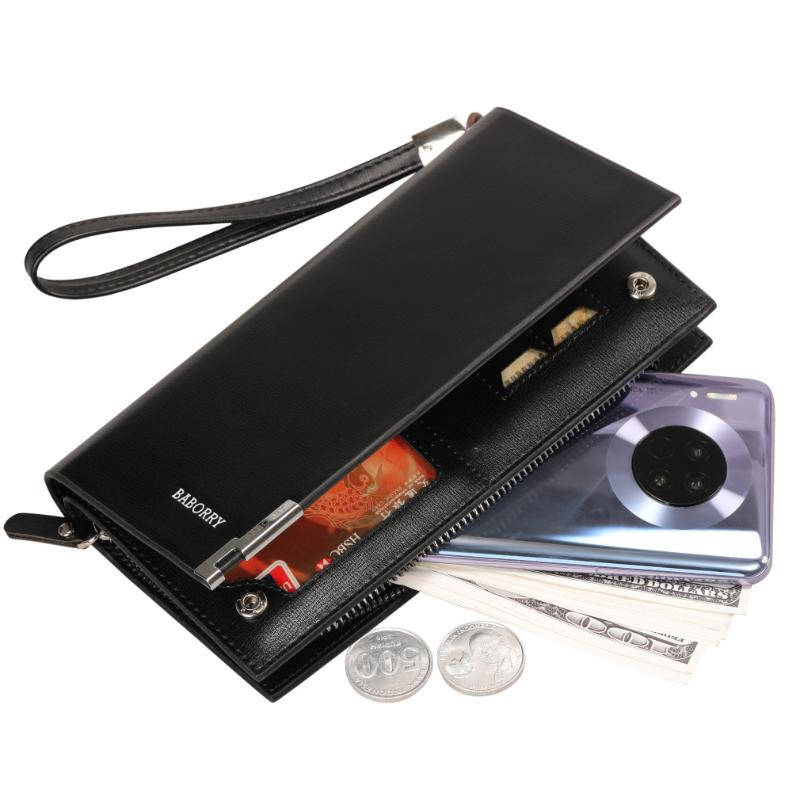Fold Wrist Phone Wallet Coin Cash Long Purses For Men Clutch Solid Color PU Leather Moneybag Billfold Phone Card Holder Wallet, Black
Fold Wrist Phone Wallet Coin Cash Long Purses For Men Clutch Solid Color PU Leather Moneybag Billfold Phone Card Holder Wallet, Black