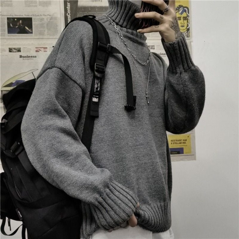 2021 New Winter Thick Turtleneck Sweater Men's Warm Fashion Casual Knit Pullover Men Wild Loose Korean Clothes Mens Knitting Sweaters 7ege, Gray
2021 New Winter Thick Turtleneck Sweater Men's Warm Fashion Casual Knit Pullover Men Wild Loose Korean Clothes Mens Knitting Sweaters 7ege, Gray