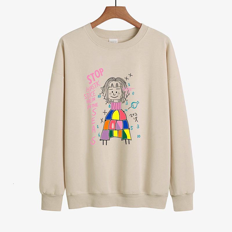 2021 New Chic Graffiti Letter Print Thick Cotton Sweatshirt Women Fashion Girls Sport Lone Sleeve Pullovers Oversized Casual 5yzx, White
2021 New Chic Graffiti Letter Print Thick Cotton Sweatshirt Women Fashion Girls Sport Lone Sleeve Pullovers Oversized Casual 5yzx, White
