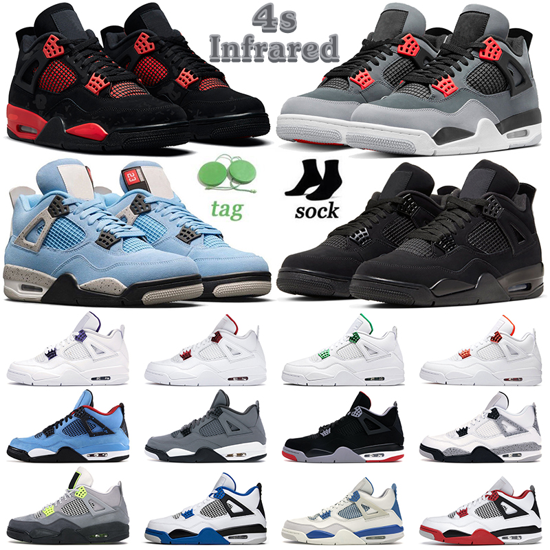 Hotsale 4s Infrared Jumpman Men Basketball Shoes 4 Red Thunder Black Cat Bred Cool Grey University Blue White Oreo Wild Things Mens Women Trainers Sports Sneakers, Encore
Hotsale 4s Infrared Jumpman Men Basketball Shoes 4 Red Thunder Black Cat Bred Cool Grey University Blue White Oreo Wild Things Mens Women Trainers Sports Sneakers, Encore