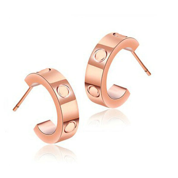 2021 new classic design studs titanium steel screw with drill earrings semi-circular opening with drill earrings for women gift wholesale, Golden;silver
2021 new classic design studs titanium steel screw with drill earrings semi-circular opening with drill earrings for women gift wholesale, Golden;silver
