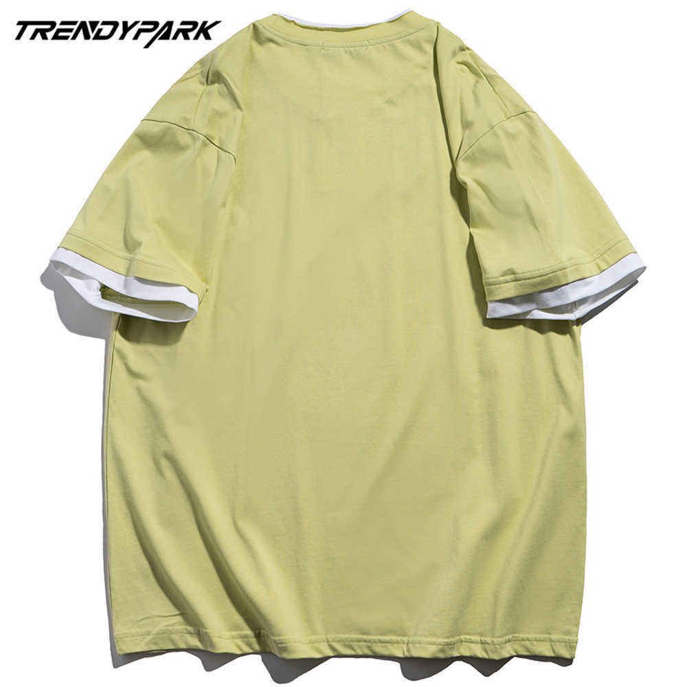 Hip Hop Solid Color T-Shirt Men Ragged Ripped Tshirt Harajuku Cotton Summer Short Sleeve T Shirt Loose Casual Shirt Tops 210601