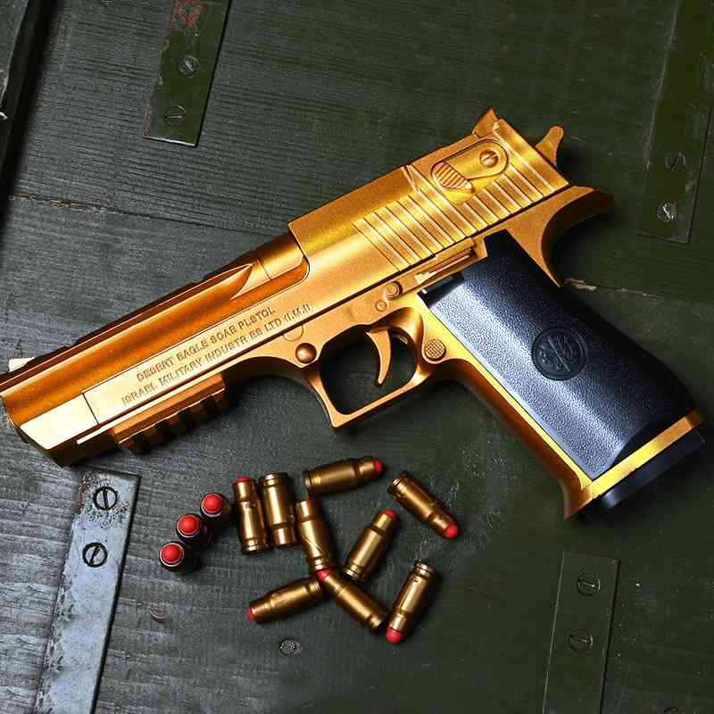 Desert Eagle simulation shell throwing soft bullet Glock boy toy gun children's pistol model
Desert Eagle simulation shell throwing soft bullet Glock boy toy gun children's pistol model