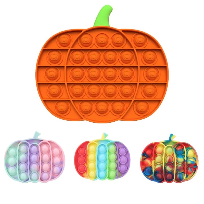Halloween Party Favor Gifts Pumpkin Fruits Shaped Push Bubble Fidget Toys Soft Squishy Silicone Stress Reliever Toys
Halloween Party Favor Gifts Pumpkin Fruits Shaped Push Bubble Fidget Toys Soft Squishy Silicone Stress Reliever Toys