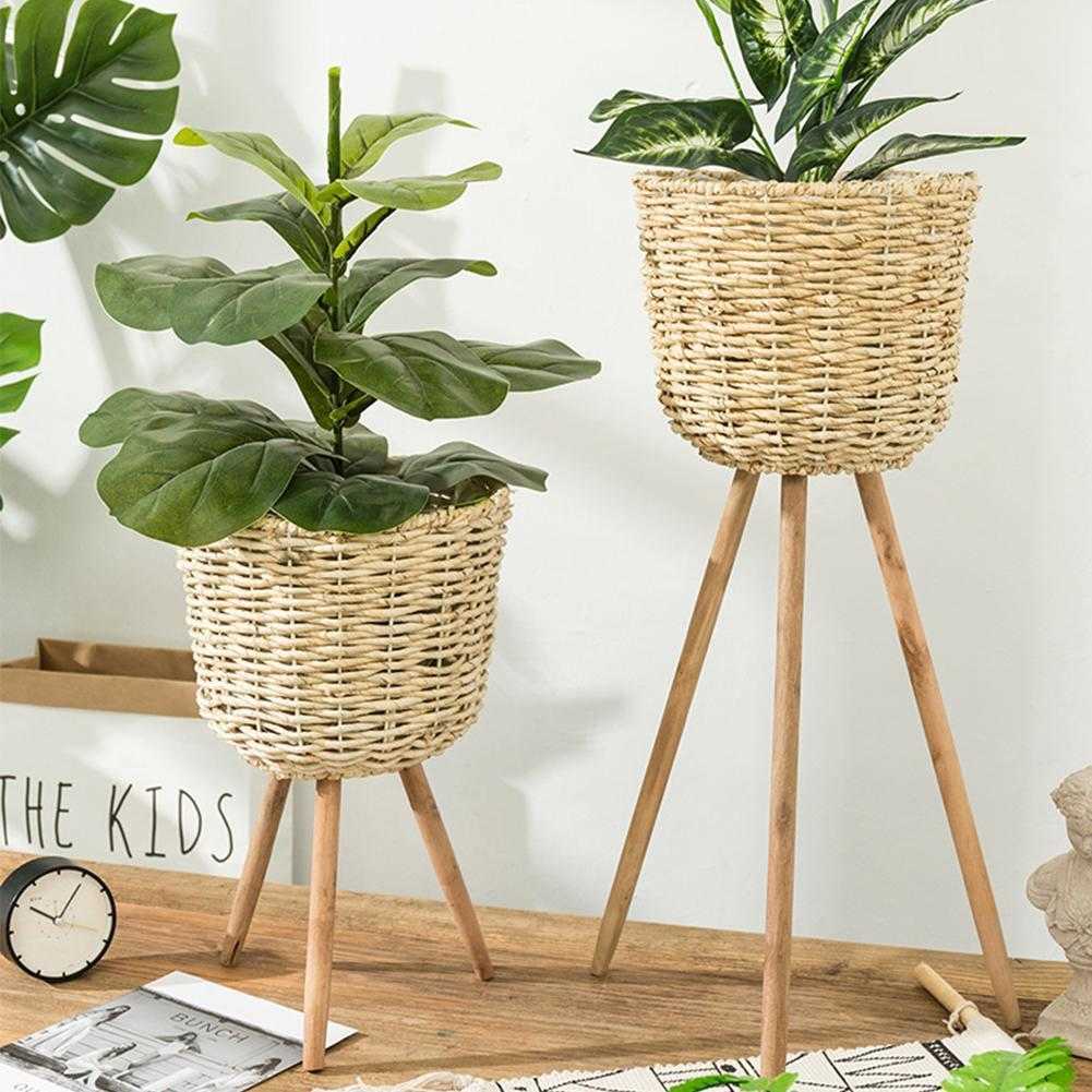 Garden Decoration Floor Vase Plant Stand Wickerwork Flower Pot Holder Display Potted Rack Rustic Decor Plant Pot Garden Supplies T200104
Garden Decoration Floor Vase Plant Stand Wickerwork Flower Pot Holder Display Potted Rack Rustic Decor Plant Pot Garden Supplies T200104