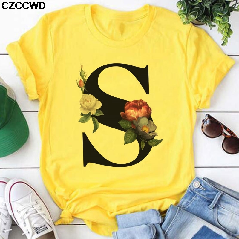 Yellow T Shirt Women 2020 New Summer Short Sleeve S Leeter Print Vogue Lady Top Tshirt Ladies Womens Graphic Female Tee T-Shirt C0220, White
Yellow T Shirt Women 2020 New Summer Short Sleeve S Leeter Print Vogue Lady Top Tshirt Ladies Womens Graphic Female Tee T-Shirt C0220, White