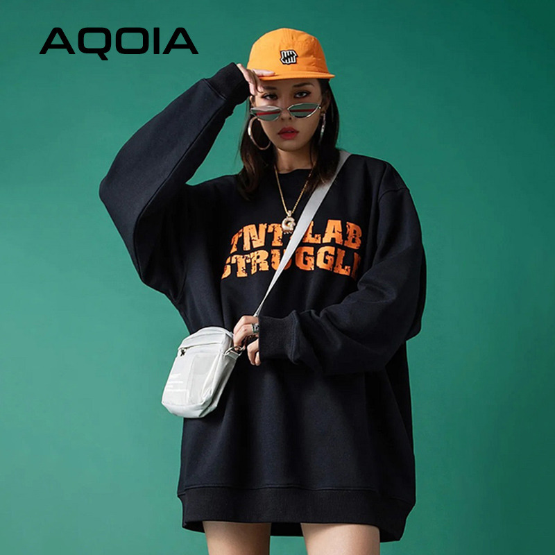 Winter Streetwear Graffiti Letter Printing Loose oversize Women Hoodies Tie dye thin Sweatshirt Plus Size Female Pullovers 201217