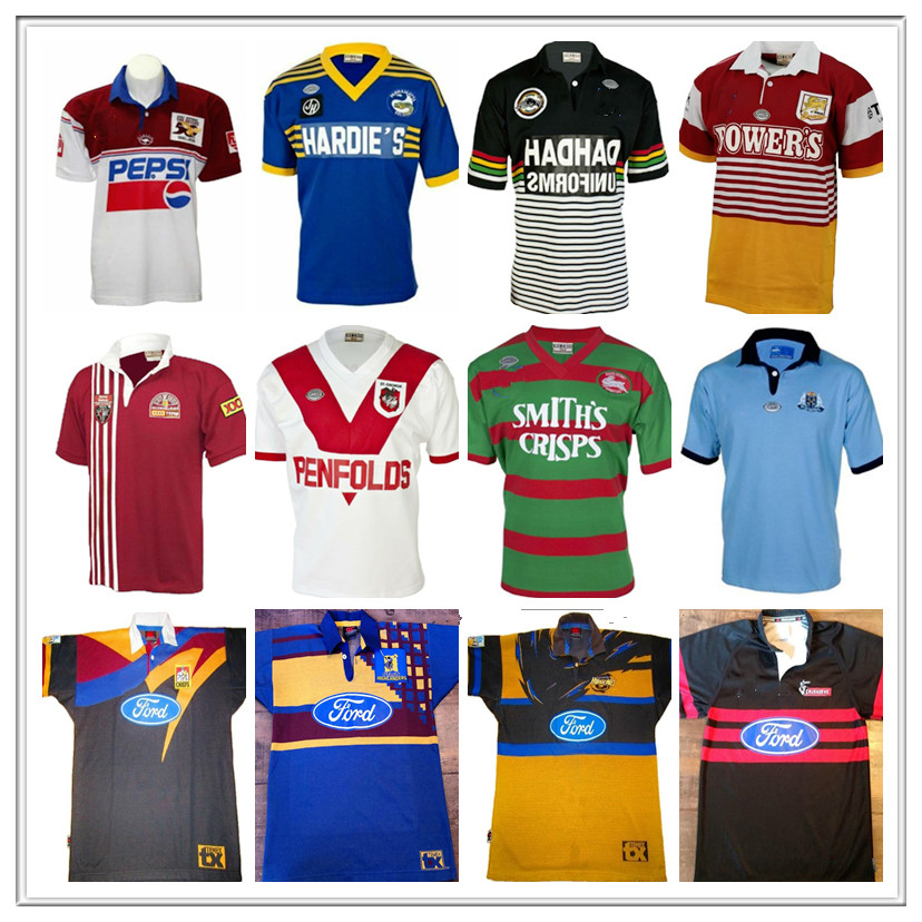 RETRO Rugby Jersey Panthers BRONCO Chiefs10 ST GEORGE maroons Hurricanes Crusaders Rabbit Lan Holden SEA EAGLES Parramatta Eels Highlander, Black;gray
RETRO Rugby Jersey Panthers BRONCO Chiefs10 ST GEORGE maroons Hurricanes Crusaders Rabbit Lan Holden SEA EAGLES Parramatta Eels Highlander, Black;gray