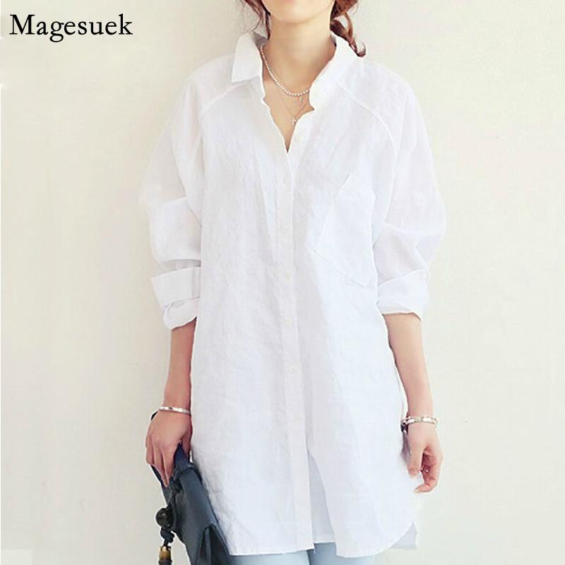Women's Blouses & Shirts Autumn Casual Cotton Linen White Blouse Women 2021 Loose Plus Size Shirt Long Sleeve Slim Tops And Blusas 6081 50
Women's Blouses & Shirts Autumn Casual Cotton Linen White Blouse Women 2021 Loose Plus Size Shirt Long Sleeve Slim Tops And Blusas 6081 50