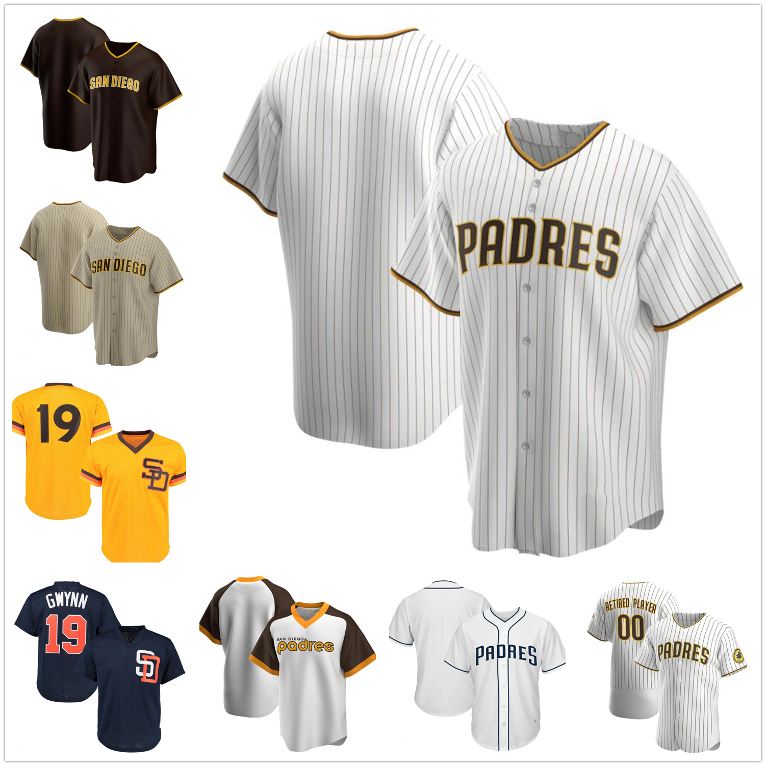 San Diego Custom Baseball stitched Jerseys 10 Profar 23 Fernando Tatis Jr. 13 Manny Machado TatÃs Tony Gwynn Wil Myers Eric Hosmer, Black
San Diego Custom Baseball stitched Jerseys 10 Profar 23 Fernando Tatis Jr. 13 Manny Machado TatÃs Tony Gwynn Wil Myers Eric Hosmer, Black