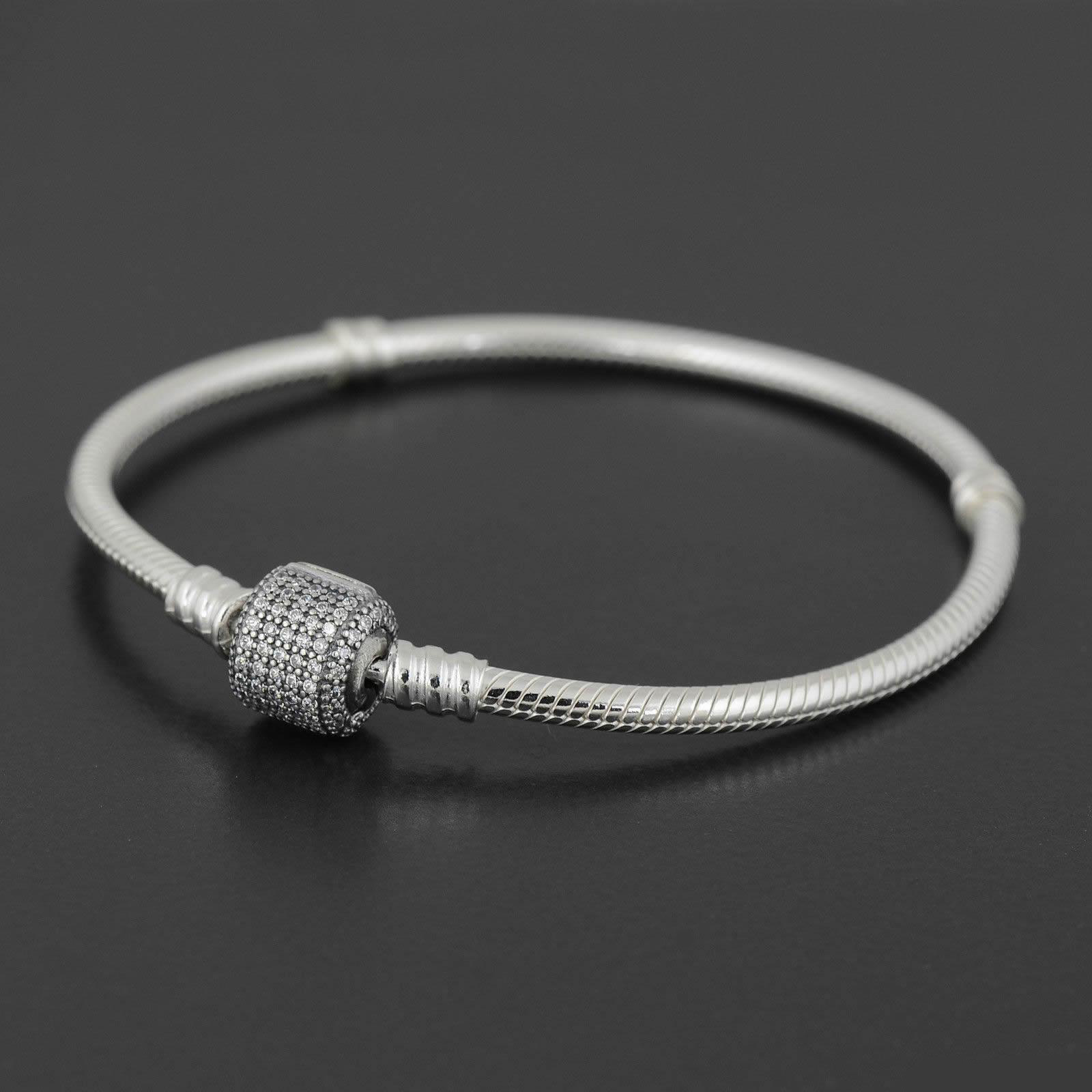 Authentic 925 Sterling Silver charm bracelet With official badge Bangle with LOGO Engraved for Pandora European Charms and Bead 10pcs/lot You can Mixed size Free ship
Authentic 925 Sterling Silver charm bracelet With official badge Bangle with LOGO Engraved for Pandora European Charms and Bead 10pcs/lot You can Mixed size Free ship
