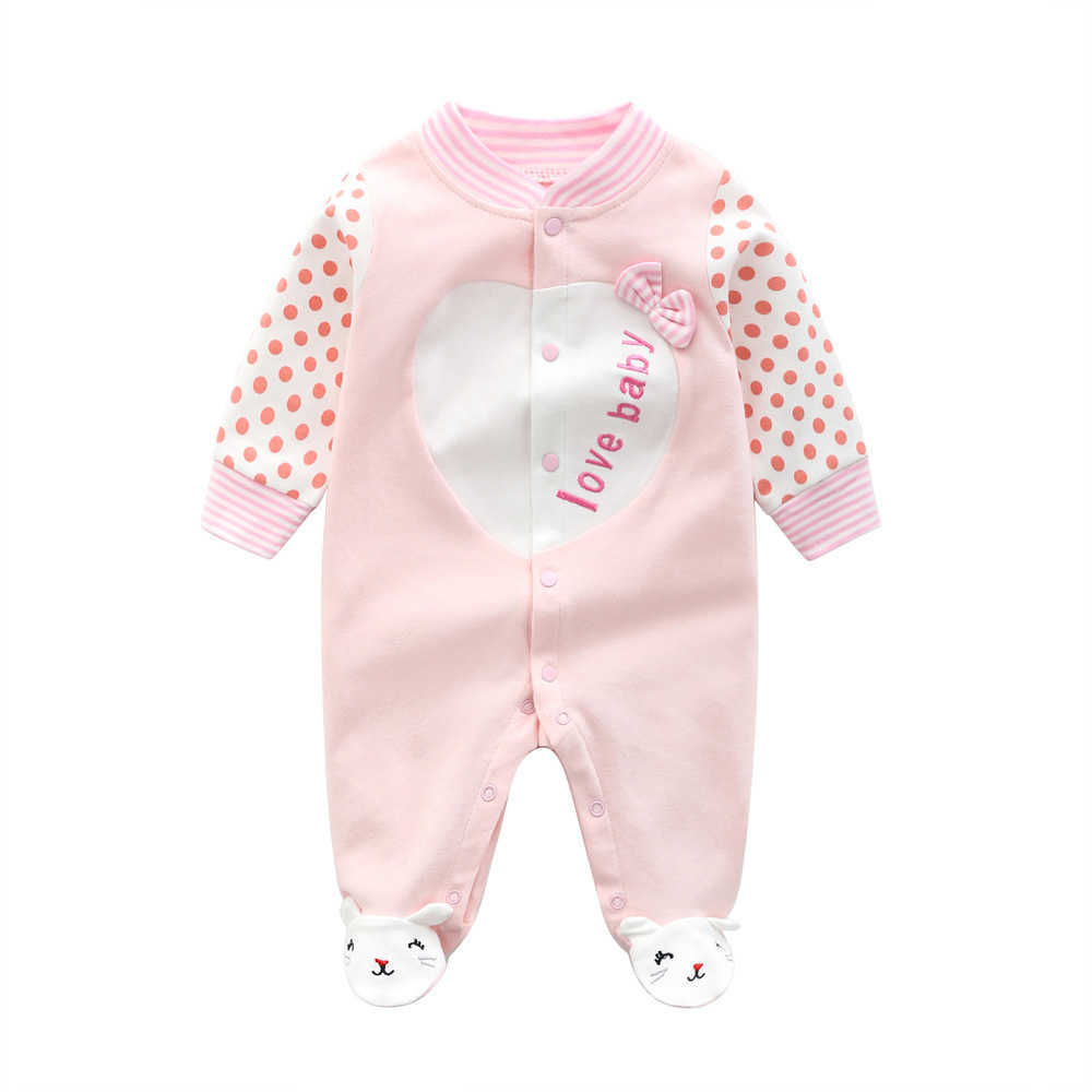 baby clothes born Autumn girls cotton infantis clothing romper cute ropa bebe 210806
