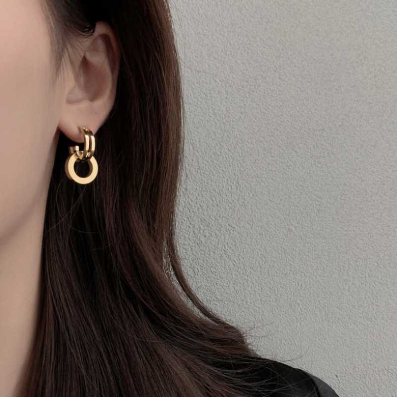 Stud 316L Stainless Steel Fashion Fine High-end Jewelry Minimalism Geometric Splicing Circle Studs Earrings For Women Oorbellen, Golden;silver
Stud 316L Stainless Steel Fashion Fine High-end Jewelry Minimalism Geometric Splicing Circle Studs Earrings For Women Oorbellen, Golden;silver