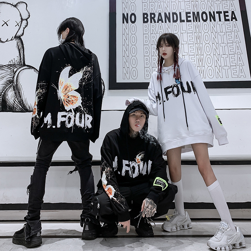 Oversized Hoodie for Men Women Warm Sweatshirt Autumn Winter Hiphop Cotton Print Personality Fashion Top 201020