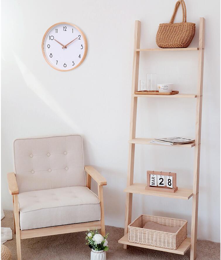 Ins trapezoidal shelf Bedroom Furniture solid wood living room corner storage multi-storey balcony flower rack Nordic simple floor racks