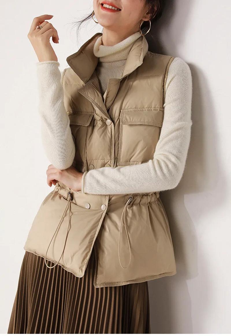 Women' Vests 2021 White Duck Down Vest Coat Sleeveless Light Women Windproof Lightweight Warm Waistcoat Female, Army green
Women' Vests 2021 White Duck Down Vest Coat Sleeveless Light Women Windproof Lightweight Warm Waistcoat Female, Army green