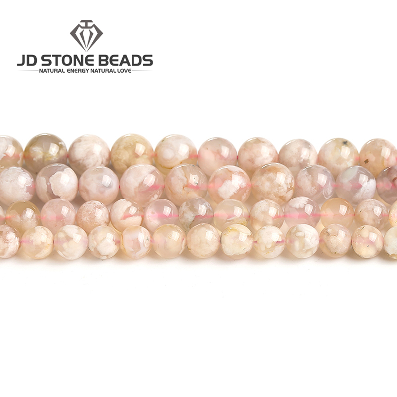 6-16mm New Natural Cherry Blossoms Agate Pink Loose Beads For Jewelry Making Diy Bracelet Necklace Women Gifts Q0531
6-16mm New Natural Cherry Blossoms Agate Pink Loose Beads For Jewelry Making Diy Bracelet Necklace Women Gifts Q0531