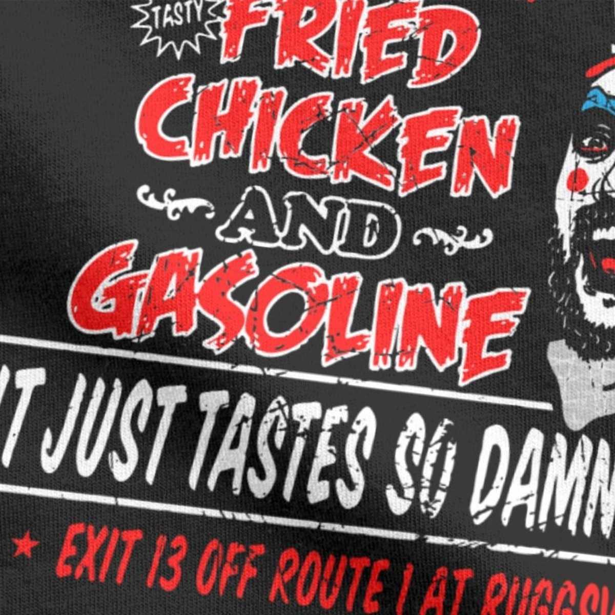 Men's Captain Spaulding Fried Chicken Tshirt Devils Rejects Tee Shirt House Of 1000 Corpses Horror Halloween Gift Tops 210629