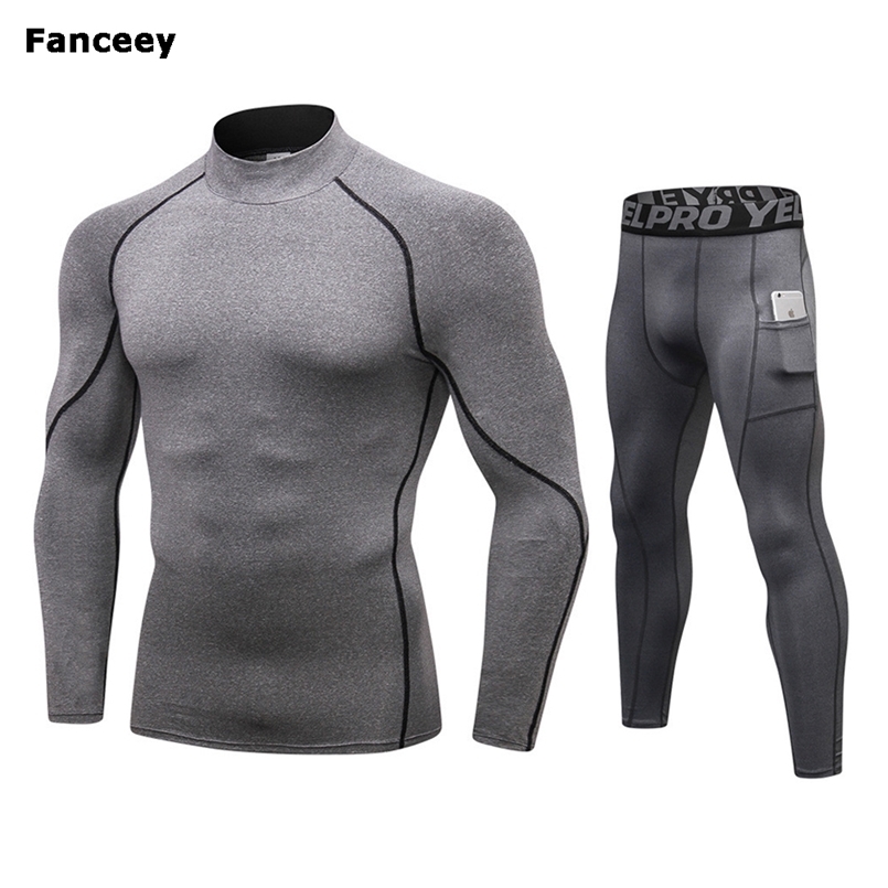 Fanceey High Collar Winter Thermal Underwear Men Long Johns Men Rashgard Shirt+pants Sets Warm Compression Underwear Thermo Men 211108, Black grey set
Fanceey High Collar Winter Thermal Underwear Men Long Johns Men Rashgard Shirt+pants Sets Warm Compression Underwear Thermo Men 211108, Black grey set