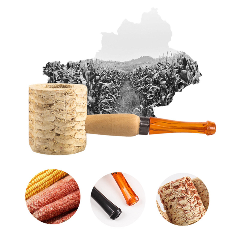 New Adult Corn Cob Pipe Disposable Men Portable Natural Corncob Pipes High Quality Creative Smoking Accessories VTKY2232 Free shipping