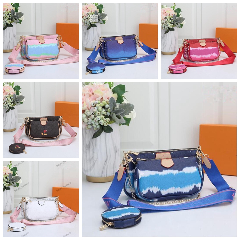 Wild Messenger Shoulder Bags Female Fashion Tie-dye Printing Chains Crossbody Bags Women's Handbags Ladies Totes 3-IN-1, A3
Wild Messenger Shoulder Bags Female Fashion Tie-dye Printing Chains Crossbody Bags Women's Handbags Ladies Totes 3-IN-1, A3