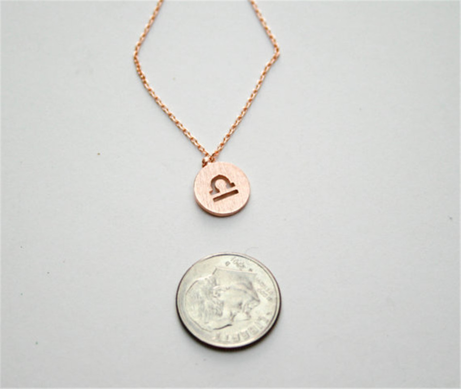 30PCS Silver Zodiac 12 Constellation Chain Necklace Coin Aries Taurus Gemini Cancer Leo Virgo Libra Scorpio Sagittarius Capricorn Aquarius Pisces with