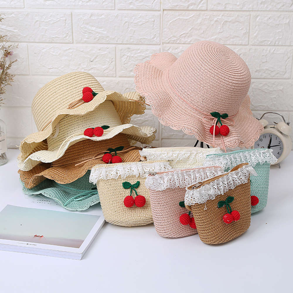 21 hat bag children's straw Big Brim sunshade sunscreen lovely cherry lotus leaf boys and girls, Yellow
21 hat bag children's straw Big Brim sunshade sunscreen lovely cherry lotus leaf boys and girls, Yellow