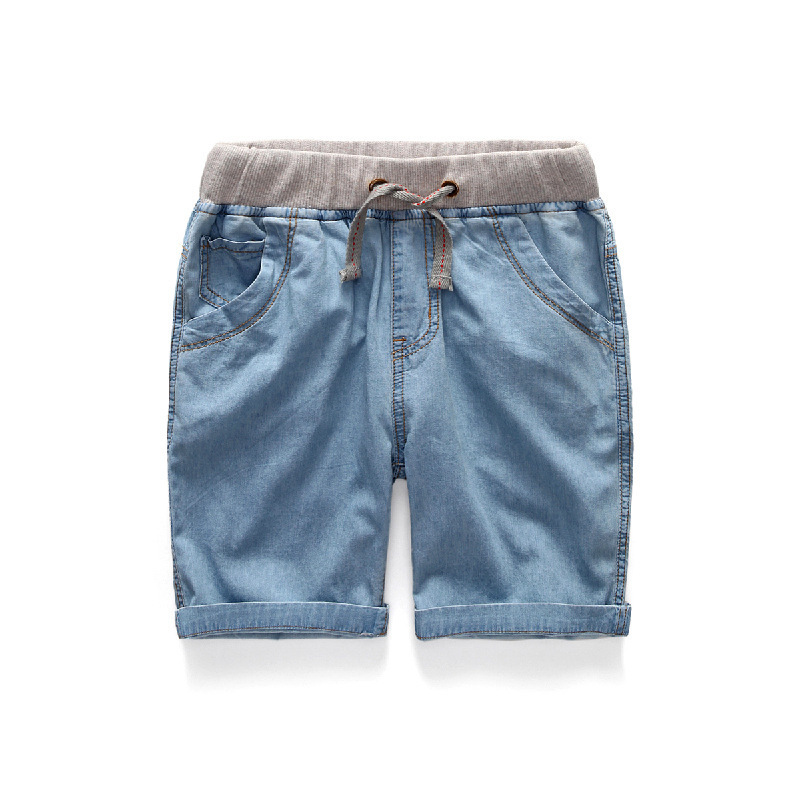 Boys Summer Jeans Shorts Children Cowboy Shorts Cotton Short Pants Casual Baby Boys Trousers 3-12 Years Kids Clothes 210308