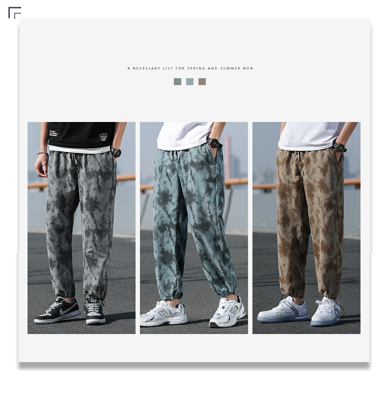 Autumn Casual Camouflage Pants Men Color Matching Fashion Joggers Streetwear Trousers Mens Clothing