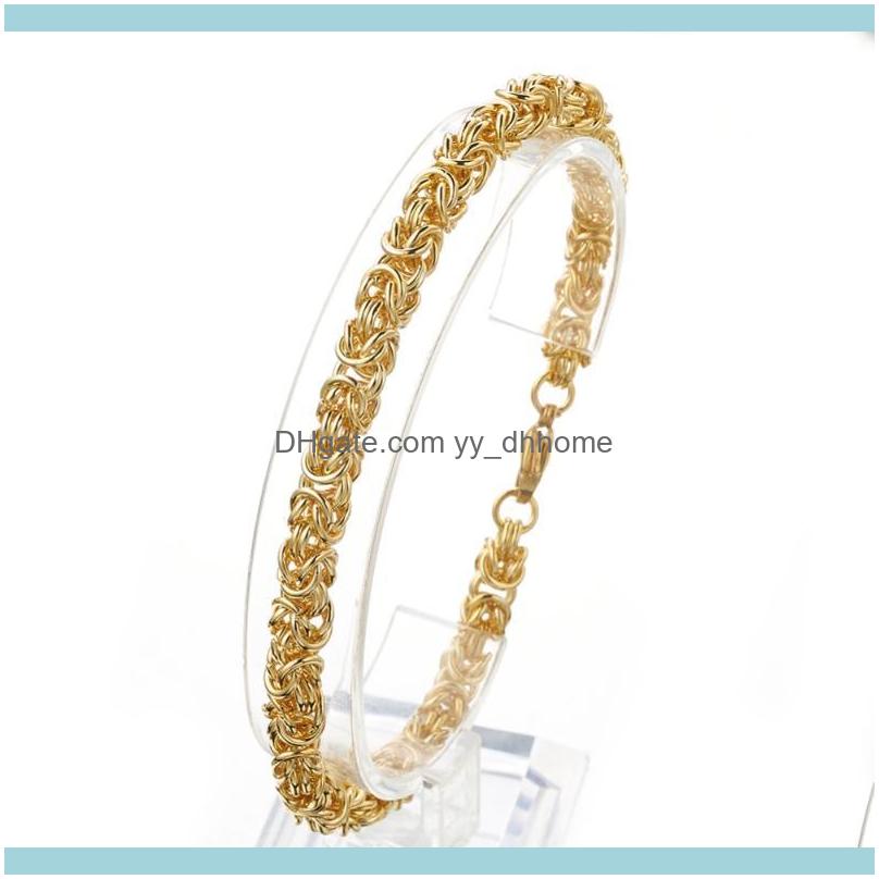 Link, Bracelets Jewelrylink, Chain 7-11"Xmas Gift Stainless Steel Link Charming Gold Byzantine Biker Jewelry Fashion Mens Womens Bracelet Wr
Link, Bracelets Jewelrylink, Chain 7-11"Xmas Gift Stainless Steel Link Charming Gold Byzantine Biker Jewelry Fashion Mens Womens Bracelet Wr