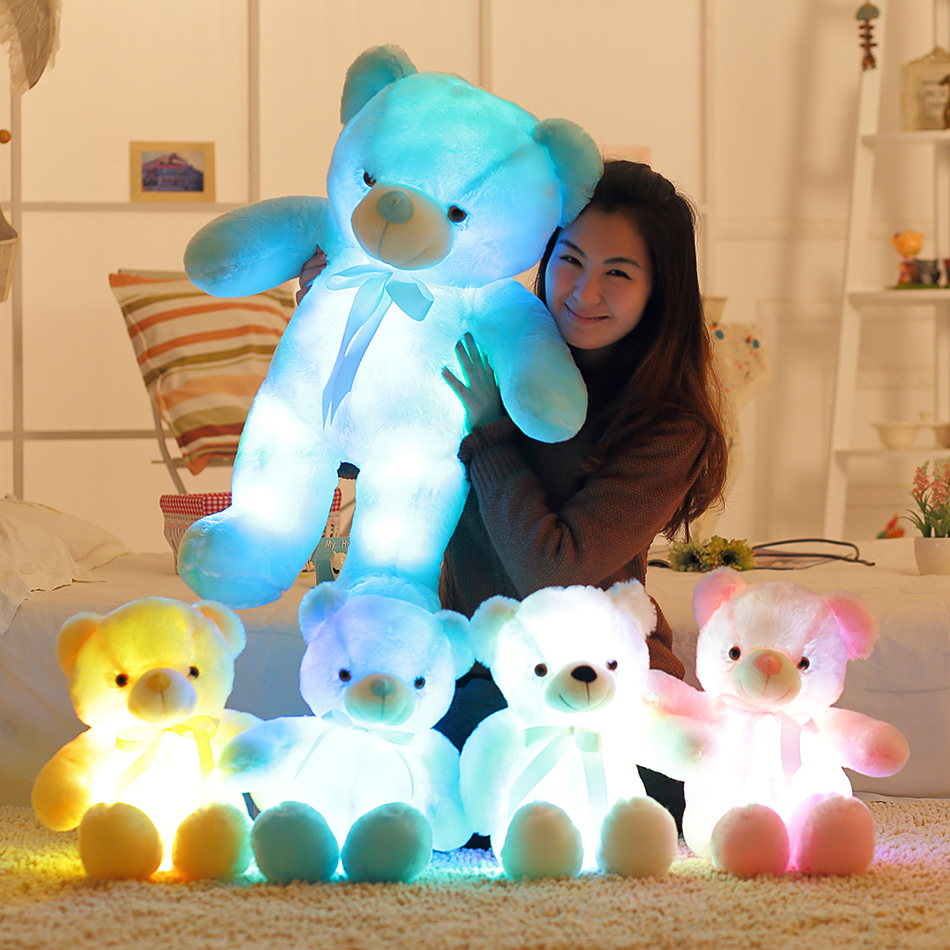 50cm Kids Toys Creative Light Up LED Teddy Bear Stuffed Animals Plush Toy Colorful Glowing Christmas Gift for Kid Pillow
50cm Kids Toys Creative Light Up LED Teddy Bear Stuffed Animals Plush Toy Colorful Glowing Christmas Gift for Kid Pillow