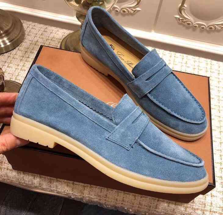 Dress Shoes Designer Mens Loro Walk shoes luxury sneakers Suede leather nubuck Male Flats Slip-on dress shoe Plus size 45 2S84
Dress Shoes Designer Mens Loro Walk shoes luxury sneakers Suede leather nubuck Male Flats Slip-on dress shoe Plus size 45 2S84