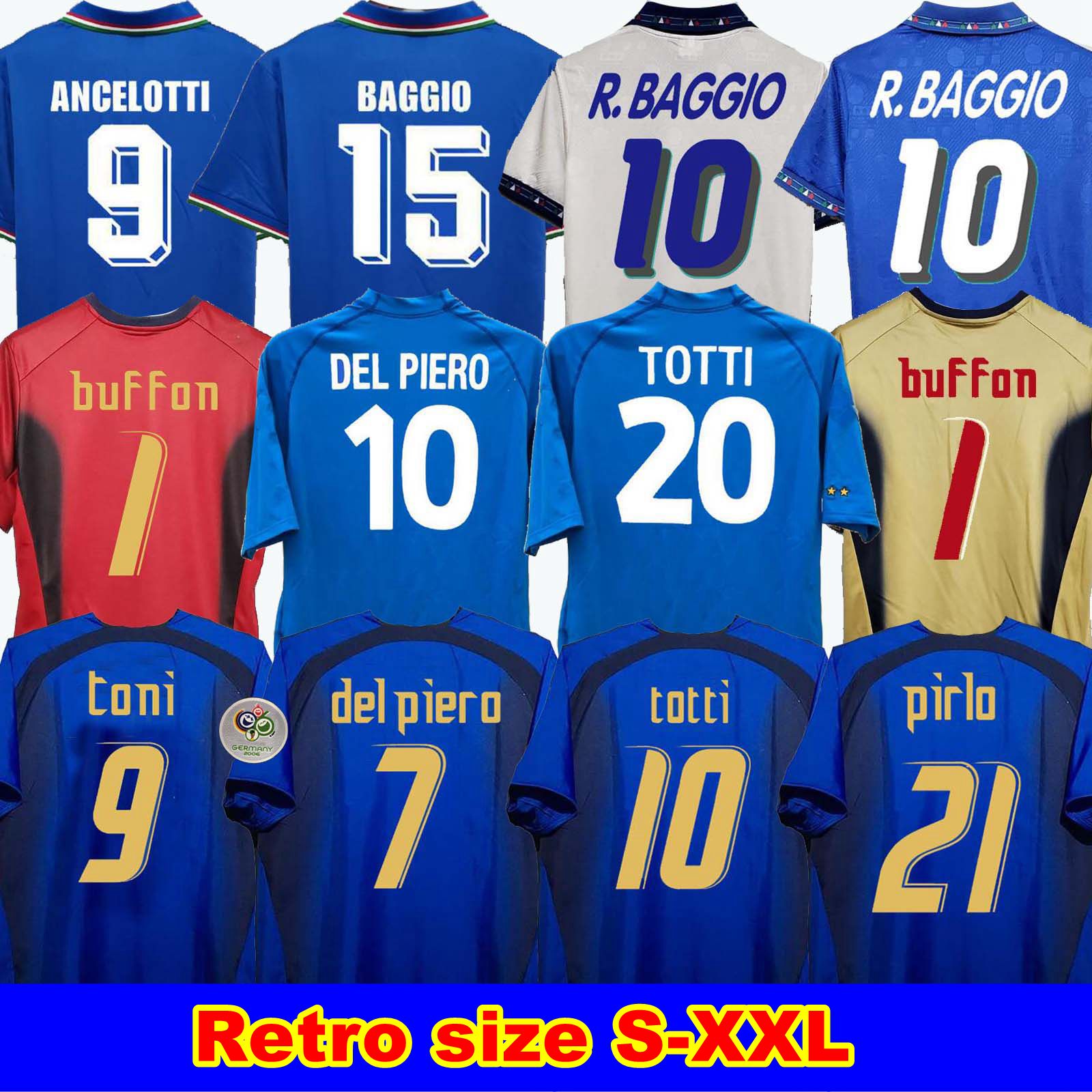 Italie Retro Jersey 2000 2006 Italie Baggio BUFFON1990 1999 Italie rétro Accueil 1994 Soccer Jersey Maldini Baggio Donadoni Totti del Piero, Black;yellow
Italie Retro Jersey 2000 2006 Italie Baggio BUFFON1990 1999 Italie rétro Accueil 1994 Soccer Jersey Maldini Baggio Donadoni Totti del Piero, Black;yellow