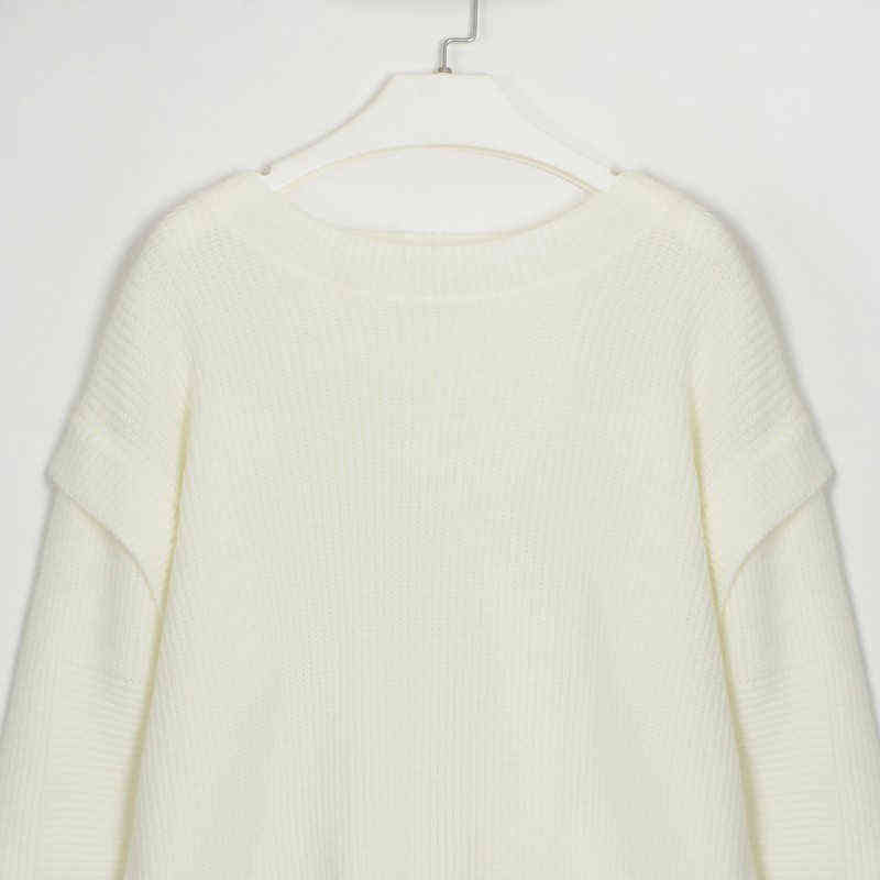 Soft Knitted Cashmere Women Sweaters Winter Loose Solid Thick Female Pullovers Warm Basic Ladies Knitwear Jumper 211123wtt