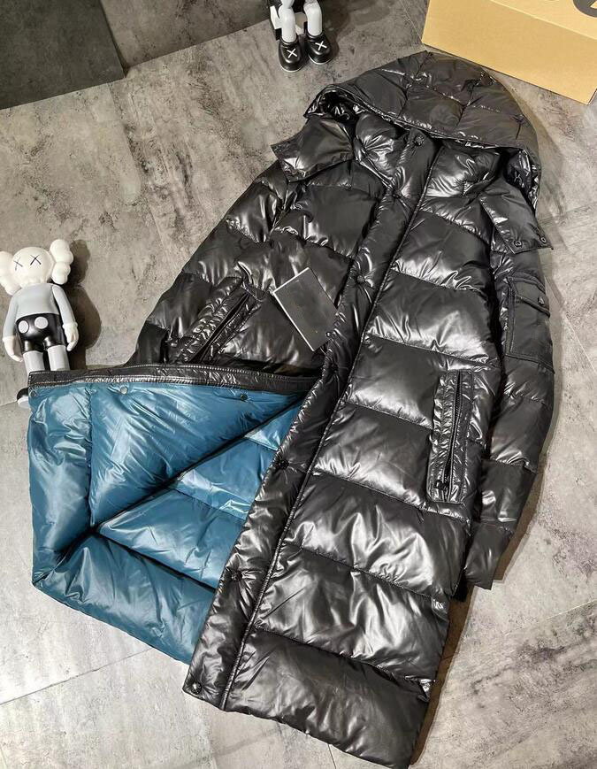Winter thickened long down Parkas men and women fashion casual hooded down jacket top quality white duck down long Parkas, Black
Winter thickened long down Parkas men and women fashion casual hooded down jacket top quality white duck down long Parkas, Black