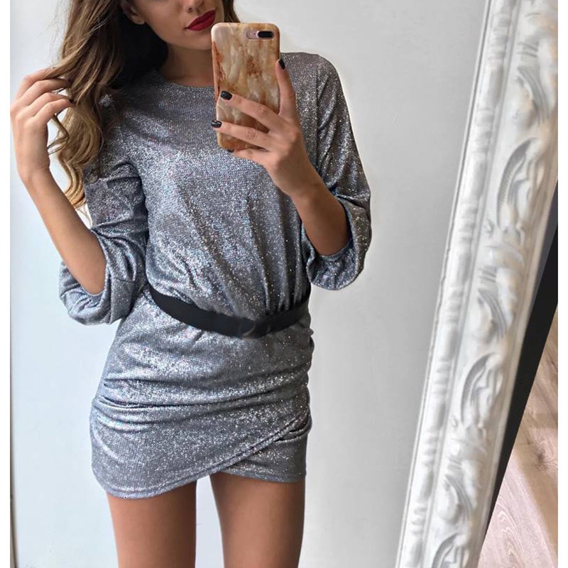 New Casual Sheath o Neck Mini Lantern Sleeve Drawn Back Shiny Irregular Sexy Bag Hip 2021 Spring Women Party Pv5a, As picture
New Casual Sheath o Neck Mini Lantern Sleeve Drawn Back Shiny Irregular Sexy Bag Hip 2021 Spring Women Party Pv5a, As picture