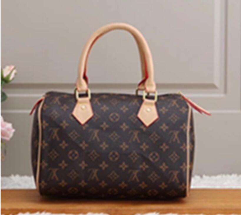 New 2021 Women Messenger Travel bag Classic Style Fashion bags Shoulder Bags Lady Totes handbags Speedy 30 cm With Gold lock, 2 brown grid
New 2021 Women Messenger Travel bag Classic Style Fashion bags Shoulder Bags Lady Totes handbags Speedy 30 cm With Gold lock, 2 brown grid