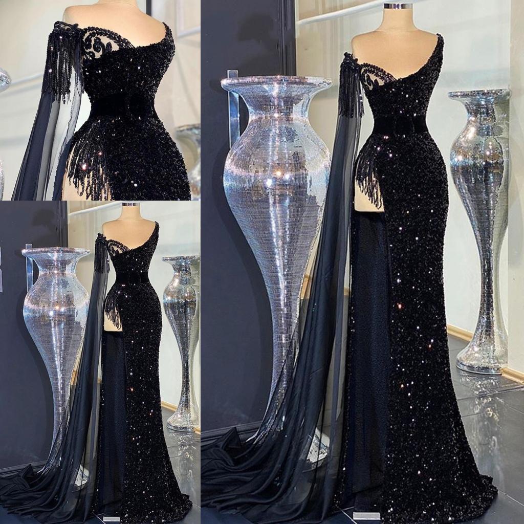 Long Sparkly Prom Dresses 2021 Sexy Mermaid High Slit Dubai African Women Black Sequin Formal Evening Gowns, Light sky blue
Long Sparkly Prom Dresses 2021 Sexy Mermaid High Slit Dubai African Women Black Sequin Formal Evening Gowns, Light sky blue