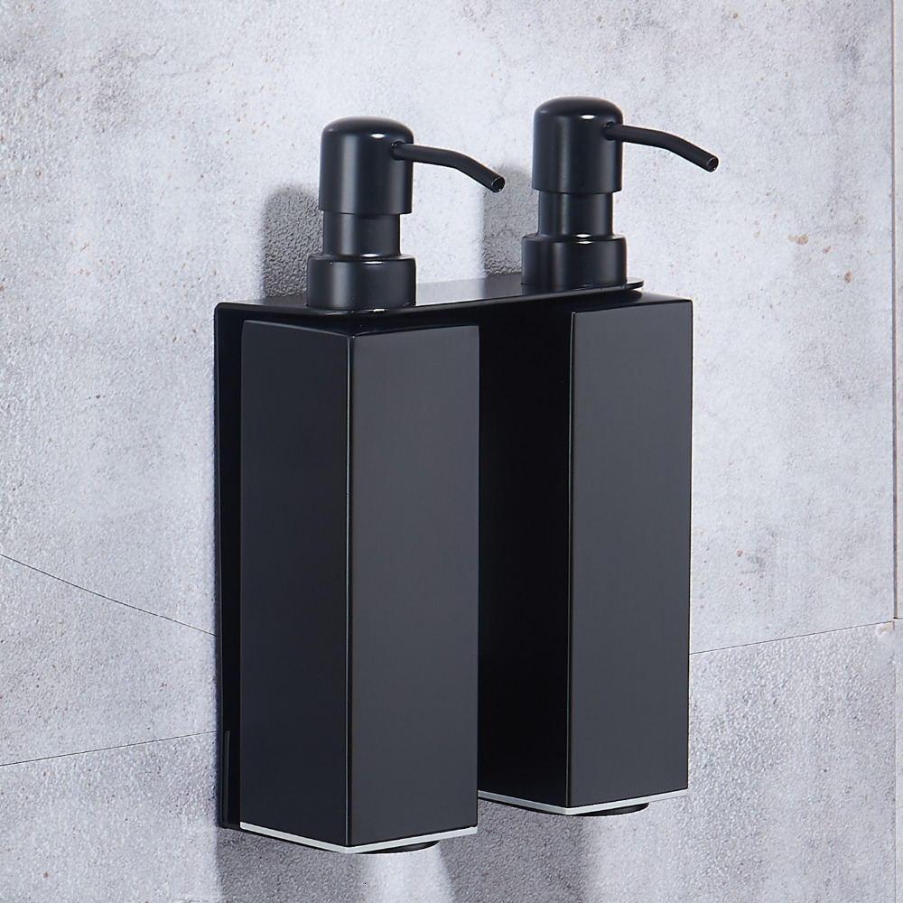 2021 New Stainless Steel Double Bathroom Head Dispensers Black Bottle with Metal Pump for Sink Kitchen Soap Dispenser 0vhz
2021 New Stainless Steel Double Bathroom Head Dispensers Black Bottle with Metal Pump for Sink Kitchen Soap Dispenser 0vhz
