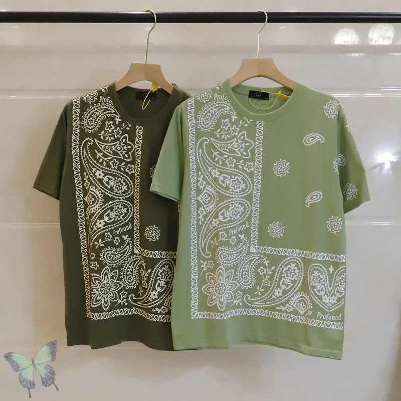 Kapital T Shirt Cotton Casual Cashew T-shirt Men Women 210629